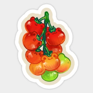 Tomato Vine Frogs Sticker